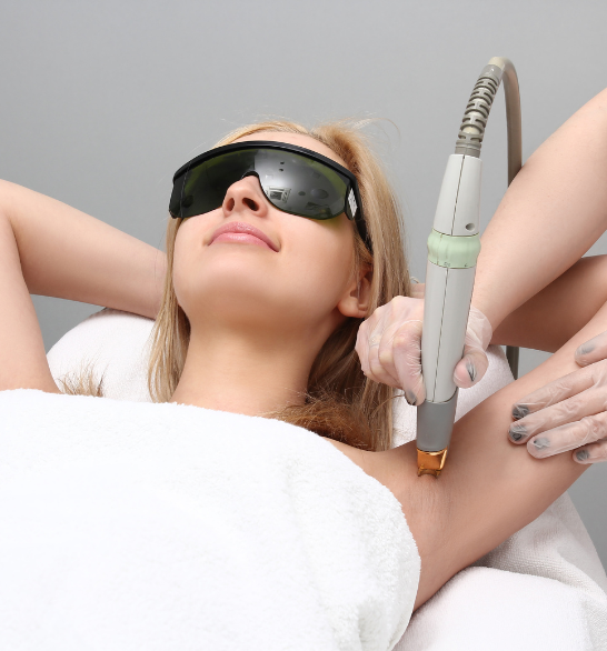 Get smooth skin with our advanced laser hair removal for long-lasting results in less time